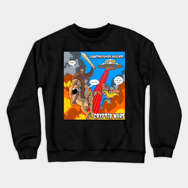 Cryptid Wars Crewneck Sweatshirt by Goodtimecomics